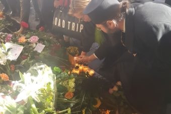 Preasfințitul Părinte Episcop Macarie Drăgoi, la locul atentatului din Stockholm