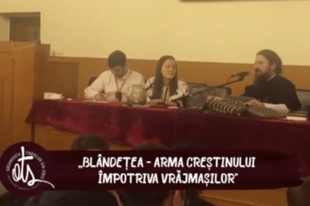 Conferința „Blândețea, arma duhovnicească a creștinului împotriva vrăjmașilor”, susținută de Preasfințitul Părinte Episcop Macarie la Sibiu, marți, 27 martie 2018