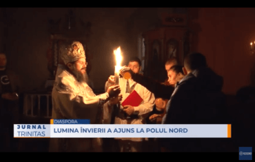 Lumina Învierii a ajuns la Polul Nord