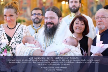 „Iată eu şi pruncii pe care mi i-a dat Dumnezeu” (Isaia 8, 18). Cu mare bucurie am săvârșit Taina Sfântului Botez în orașul suedez Göteborg …