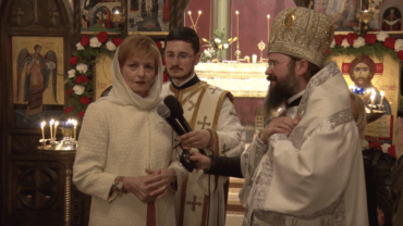 La Copenhaga, Preasfințitul Macarie a oferit Lumina Învierii Majestății Sale Margareta și românilor din comunitate ﻿