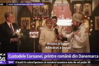 Custodele Coroanei, printre românii din Danemarca la Slujba Învierii, reportaj TV