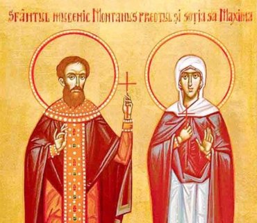 Rugăciune către Sfântul Sfințit Mucenic Montanus preotul și soția sa, Maxima, pentru ajutorarea familiilor slujitorilor Altarului (a Episcopului Macarie Drăgoi)