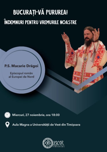 PS Macarie al Europei de Nord le va vorbi studenților din Timișoara