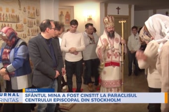 Sfântul Mina a fost cinstit la paraclisul Centrului Episcopal din Stockholm