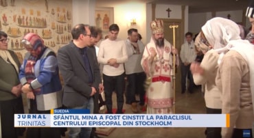 Sfântul Mina a fost cinstit la paraclisul Centrului Episcopal din Stockholm