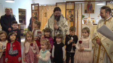Cântecelul: „Vine, vine primăvara!” Împreună cu cei mici de la școala parohială din Odense, Danemarca, 7 martie 2020