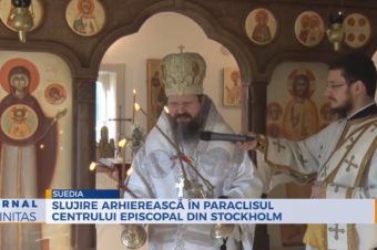 Slujire arhierească în Paraclisul Centrului Episcopal din Stockholm