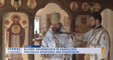 Slujire arhierească în Paraclisul Centrului Episcopal din Stockholm