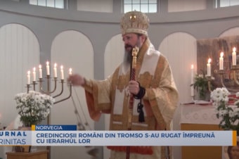 Credincioșii români din Tromso s-au rugat împreună cu ierarhul lor (preluare TRINITAS.TV)
