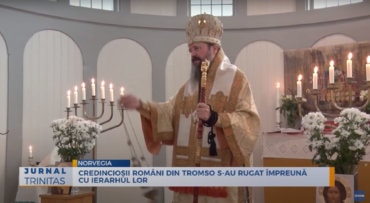 Credincioșii români din Tromso s-au rugat împreună cu ierarhul lor (preluare TRINITAS.TV)