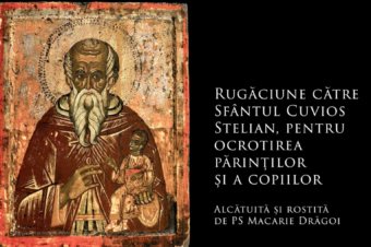SFINȚII ZILEI: Rugăciune către Sfântul Cuvios Stelian, pentru ocrotirea părinților și a copiilor (a Episcopului Macarie Drăgoi)