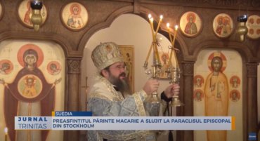 Preasfințitul Părinte Macarie a slujit la Paraclisul Episcopal din Stockholm (preluare TRINITAS.TV)