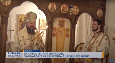 Sfântul Ierarh Spiridon, sărbătorit în Episcopia Ortodoxă Română a Europei de Nord (preluare TRINITAS.TV)
