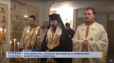 Preasfințitul Părinte Macarie și-a sărbătorit ocrotitorul spiritual (preluare TRINITAS.TV)