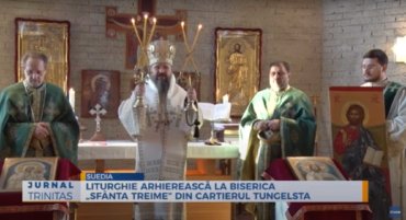 Liturghie arhierească la Biserica „Sfânta Treime” din cartierul Tungelsta (preluare TRINITAS.TV)