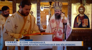 Slujire arhierească în comunitatea românească din Sölvesborg (preluare TRINITAS.TV)