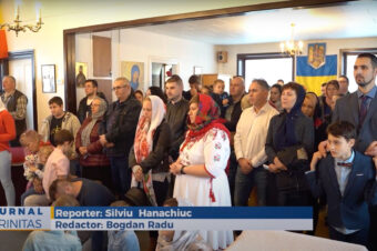 Preasfințitul Părinte Macarie i-a binecuvântat pe credincioșii din Parohie Esbjerg (preluare TRINITAS.TV)