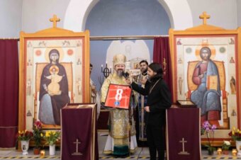 Liturghie arhierească în Duminica Floriilor, 17 aprilie 2022, la Vejle în Regatul Danemarcei
