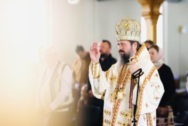 Duminica Sfintelor Femei Mironosițe, 8 mai 2022, în biserica parohiei din Horsens, Danemarca