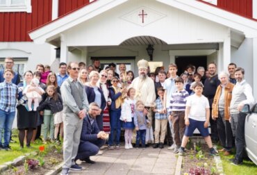 Dumnezeiasca Liturghie în Paraclisul Centrului Episcopal din Stockholm